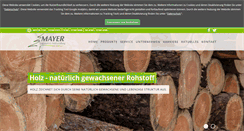 Desktop Screenshot of holz-mayer.de