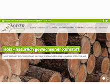 Tablet Screenshot of holz-mayer.de
